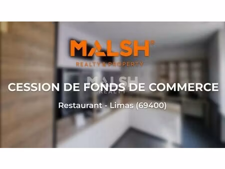 achat local commercial 200m² limas 69400