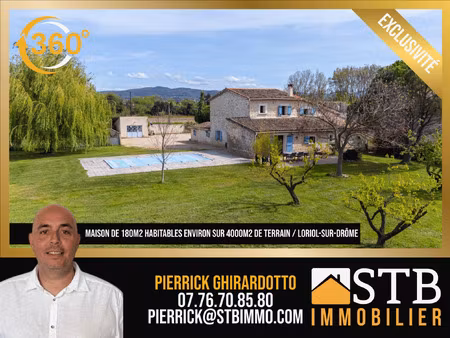 achat maison 5 pièces 180m² loriol sur drome 26270