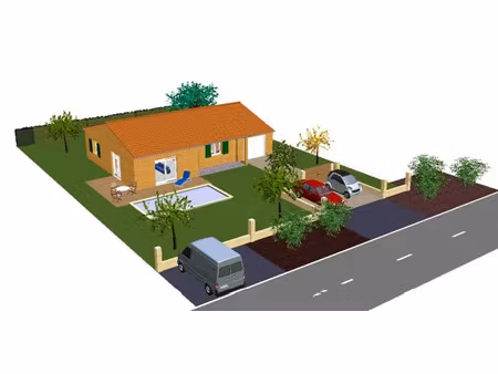 achat terrain 1 055m² bois 17240