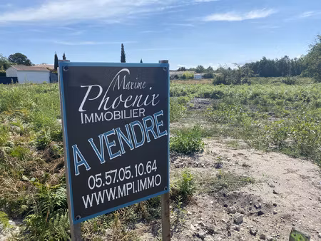 achat terrain 820m² carcans 33121