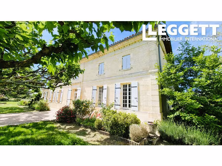 achat maison 9 pièces 258m² st christophe de double 33230