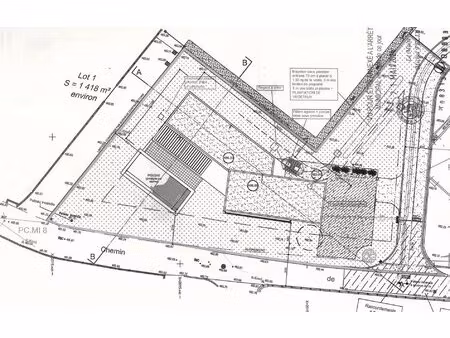 achat terrain 1 418m² tanneron 83440
