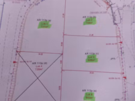 achat terrain 744m² begard 22140