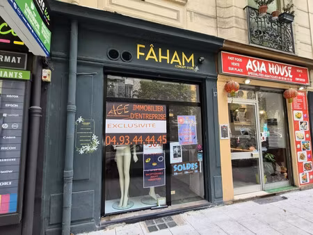 location local commercial 17m² nice 06000