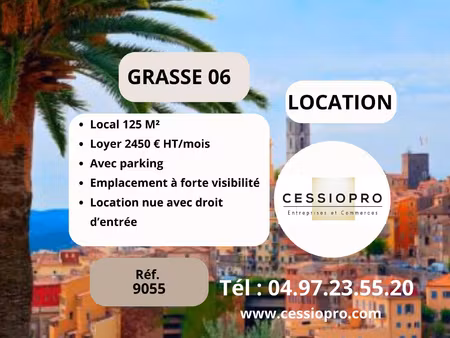 location local commercial 125m² grasse 06130