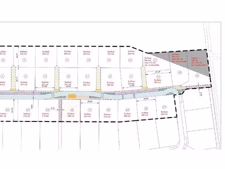 achat terrain 480m² mont sur meurthe 54360