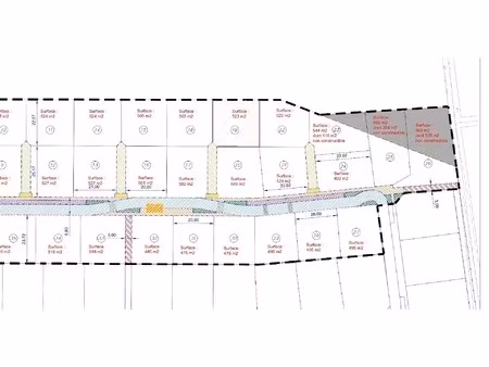 achat terrain 523m² mont sur meurthe 54360