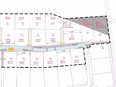 achat terrain 475m² mont sur meurthe 54360