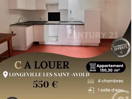 location appartement 4 pièces 150m² longeville les st avold 57740