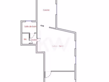 achat appartement 2 pièces 54m²