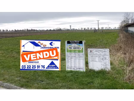 achat terrain 1 600m² lamotte buleux 80150