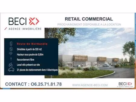 location local commercial 319m² salouel 80480