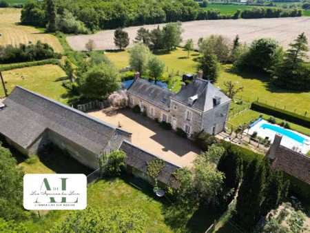 achat maison 8 pièces 226m² genneteil 49490