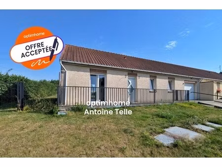 la groise - plain pied de 3 chambres avec garage et jardin clos