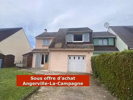 vente maison 5 pièces 90 m² à angerville-la-campagne (27930)  166 000 €
