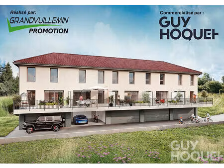 maison mitoyenne - 4 pièce(s) 89 m² avec terrasse garage double et caves