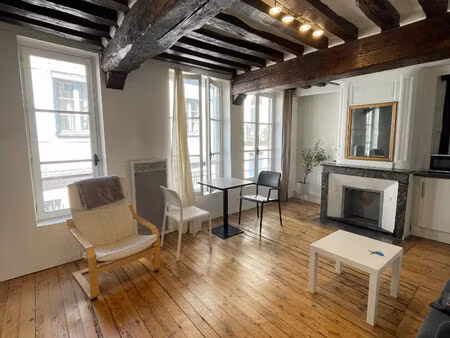 rouen proche place du vieux marche - f2 meuble de 33 76 m²