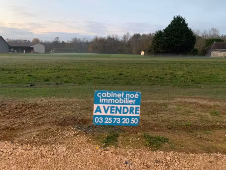 vente terrain 600 m² villechétif (10410)