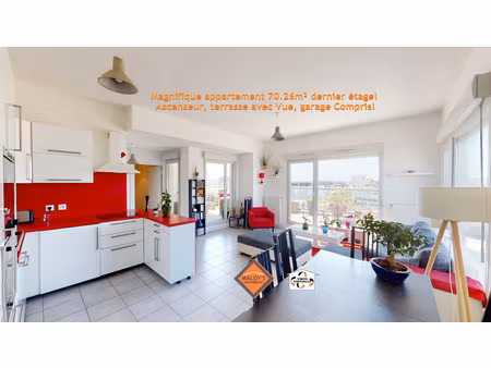 vente appartement 3 pièces 70 m² lyon 7 (69007)