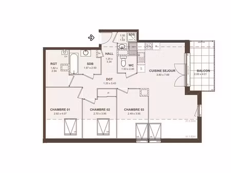 appartement à vendre à neydens (74160) - haute-savoie