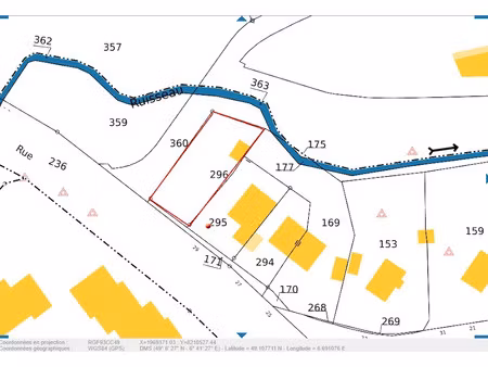 vente terrain 500 m² à saint-avold (57500)  70 525 €