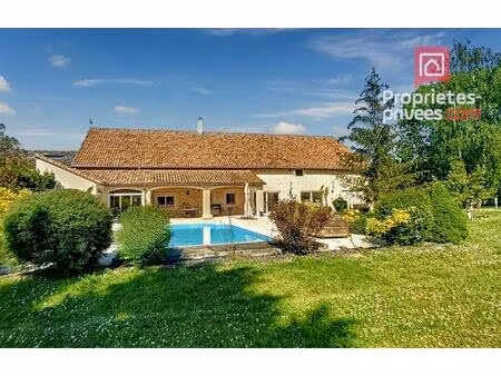 55200 commercy-maison plain-pied 319m² luxueux/4 ch/piscine et spa/grandes dépendances/sur