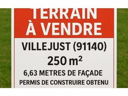 terrain villejust m² t- à vendre  149 000 €