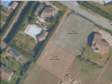 vente terrain 900 m² à lacroix-falgarde (31120)  212 000 €