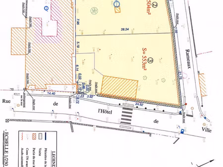 centre bourg - joli terrain de 553m2