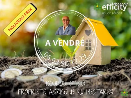 terrain 25 857 m² kourou