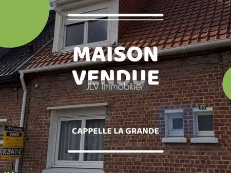 vente maison 5 pièces 70 m² cappelle-la-grande (59180)