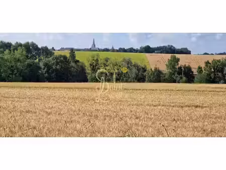 terrain plat de 1596 m2 en fin de village