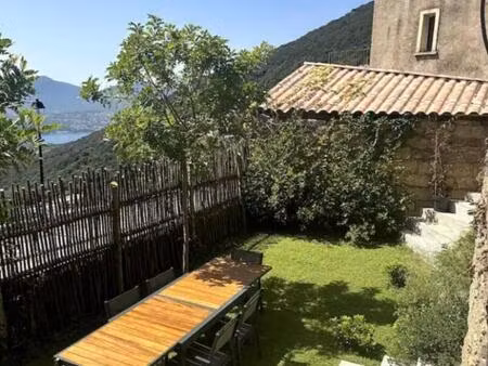 olmeto  maison de village en pierres de taille 4 pièce(s) 100 m2 jardin 202 m2