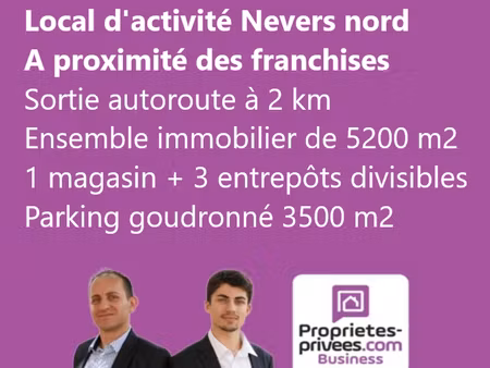 varennes-vauzelles - local d'activite 5 000 m²  a proximite des franchises