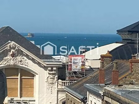 vente appartement 2 pièces bord de mer à dinard gare-la saudrais-la vicomte (35800) : à ve