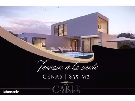 terrain 835 m² genas
