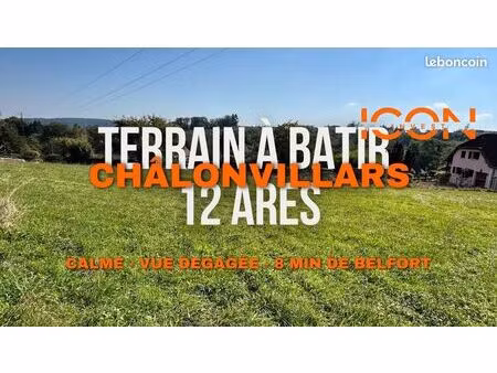 terrain 1200 m² châlonvillars