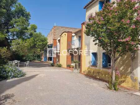 mas de caractère 4 faces   ancien domaine viticole avec 2 habitations  piscine et dépendan