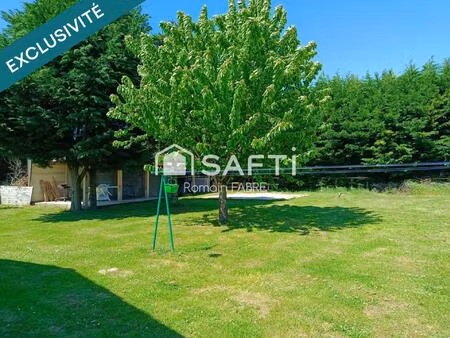 maison contemporaine de plain-pied avec 4 chambres  garage et beau terrain….