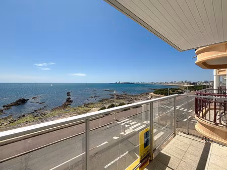les sables-d'olonne - appartement face mer 3 pièces 71 m² avec possibilité de parking en s