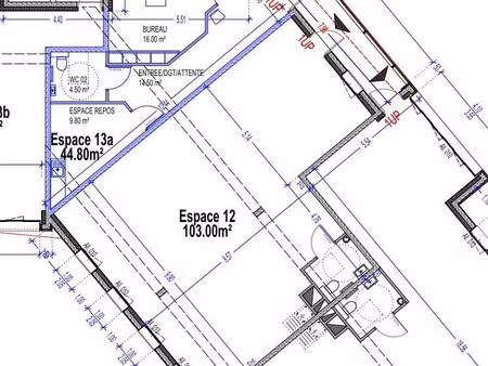 vente bureau 100 m² questembert (56230)