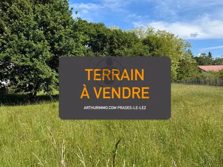 vente terrain 1800 m2 à montferrier-sur-lez