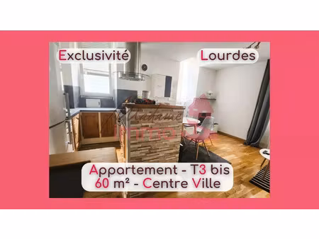 vente appartement 3 pièces 59 m² lourdes (65100)