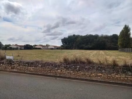 vente terrain 1000 m² frozes (86190)