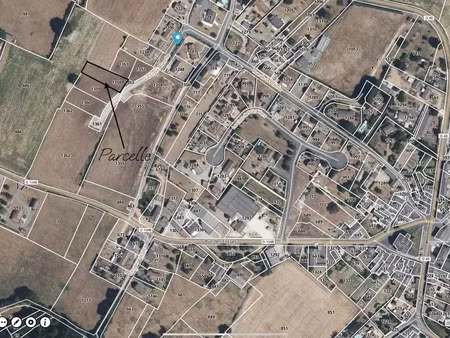 vente terrain 993 m² à dissé-sous-le-lude (72800)  24 210 €