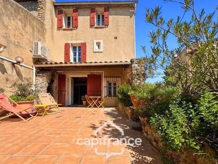 authentique maison de village de 118 m2 en pierre  chambres climatisées  terrasse de 50 m2