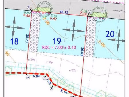 vente terrain au hézo (56450) : à vendre / 407m² le hézo