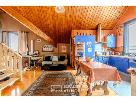 loft esprit atelier avec deux terrasses