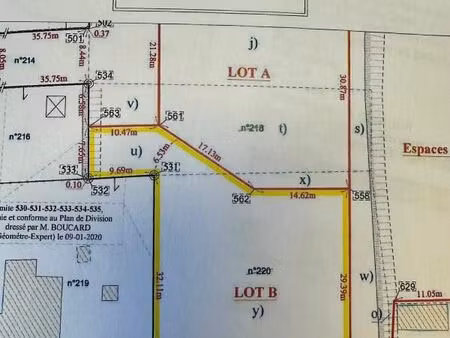 terrain 1 017 m² magnac sur touvre