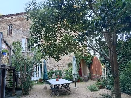 magnifique maison en pierre avec jardin
